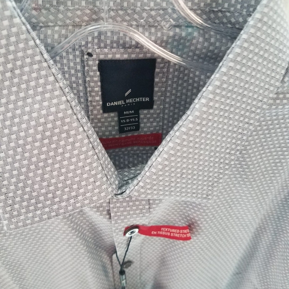 NWT DANIEL HECHTER Dress Shirt, Size 15 - 15.5 - Picture 3 of 4